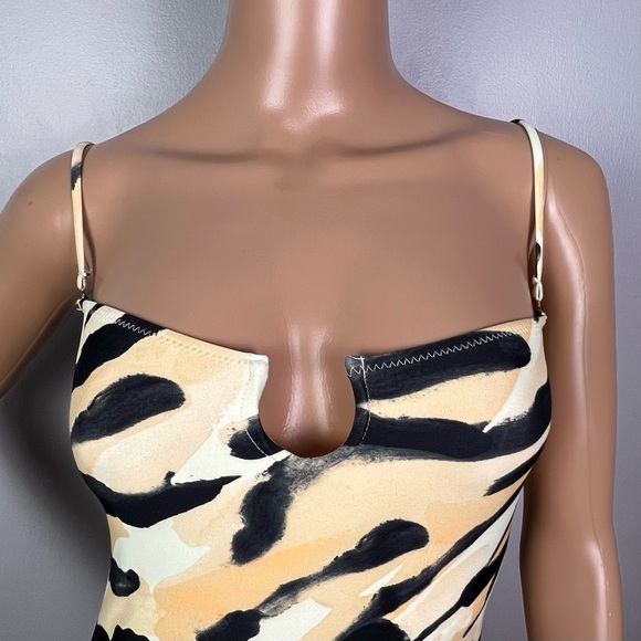 NEW NANUSHKA ABSTRACT ANIMAL PRINT ONE-PIECE SWIMSUIT - Picture 4 of 9